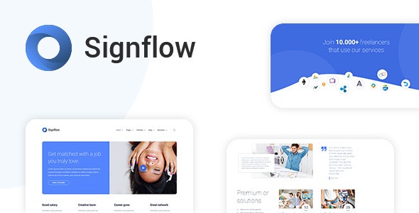 Signflow 现代科技初创公司WordPress主题
