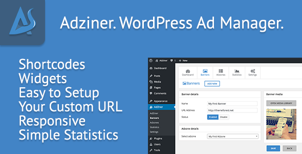Adziner - WordPress广告管理插件